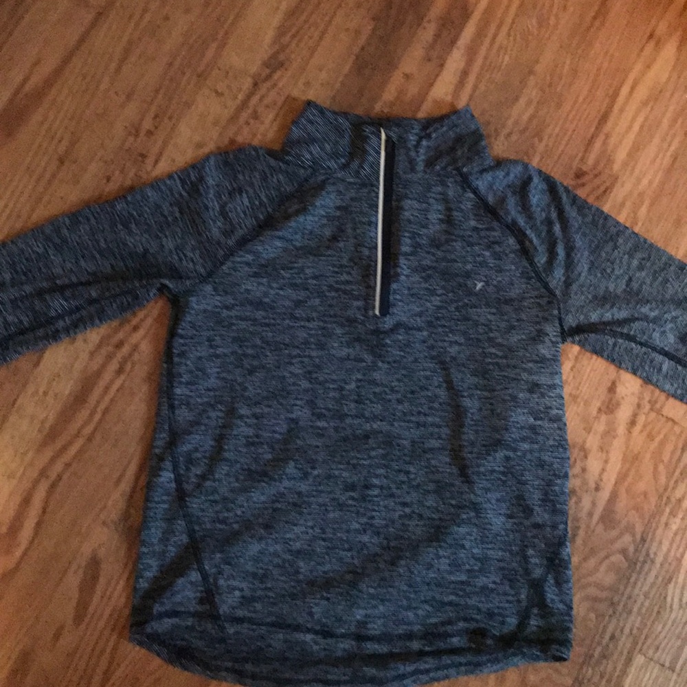 Grey Quarter Zip Running Shirt